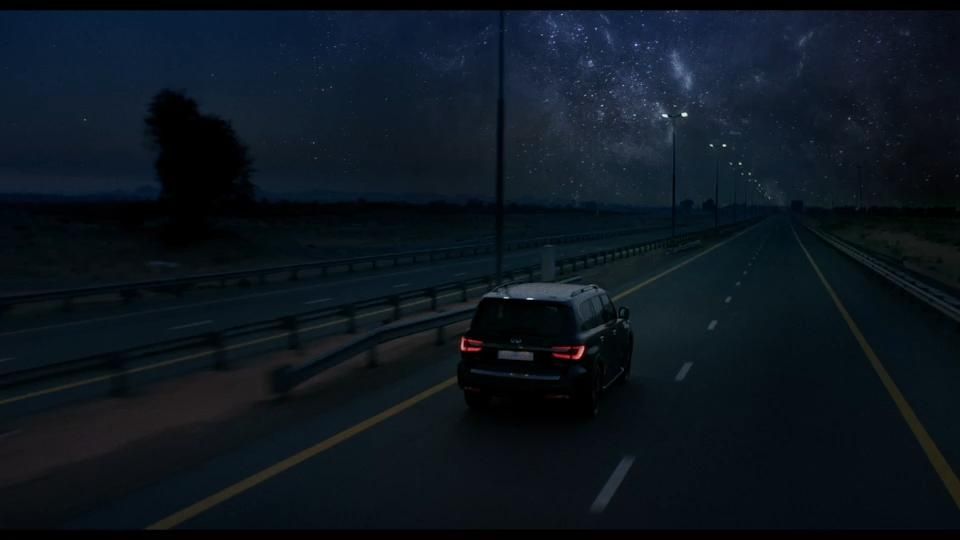 Still from Infiniti QX80 Shine in the Dark for Nissan MEA (Infiniti)